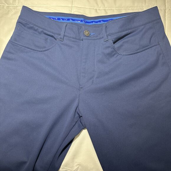 Twillory Men's Size 32X34 Tailored Fit Performance Golf Pants Navy Blue - Picture 3 of 12